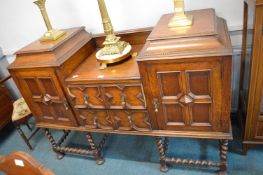 Victorian Paneled Sideboard on Barley Twist Base