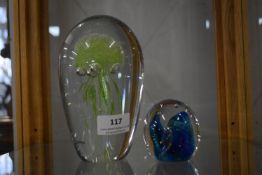 Two Glass Paperweights