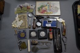 Vintage Collectibles Including Coins and Penknives, etc.
