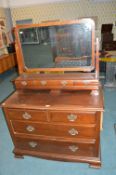 Edwardian Mahogany Mirror Back Dressing Table