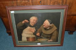 Framed Period Print of Two Monks