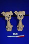 Pair of Sylvac Dog Figures