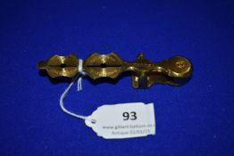 Bourn’s Portable Brass Sovereign Balance with Original Case