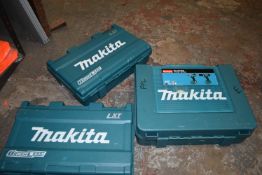 *Three Assorted Makita Tool Cases
