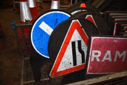 *Eight Assorted Road Signs