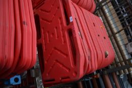 *Quantity of Red Plastic Barriers