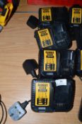 *Four Dewalt DCD115 XR Li-Ion Battery Charger