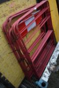 *Two Red Metal Barriers