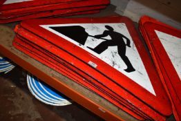 *Twelve Road Works Signs for Cones