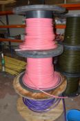 *Two Pink and One Violet Part Reels of Thick Wall Protective Ducting