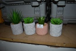 *Four Artificial Plants