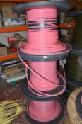 *Three Pink Rolls of Thick Wall Protective Ducting