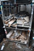 *Contents of Two Stillages Quantity of Assorted Blinds, Laminate Flooring, and Galvanised Steel