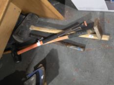 *Two Large Rubber Mallets, Tamper, and a Sledgehammer