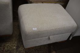 Pale Cream Storage Pouffe (matching lot 1)