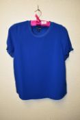 *Hilary Radley Size: M Blue Short Sleeve Top