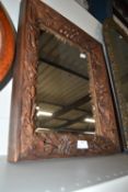 Carved Wood Framed Mirror