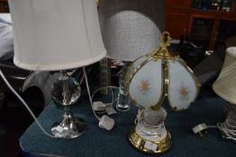 Three Table Lamps with Shades