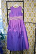 *Child’s purple bridesmaid dress age 6-7