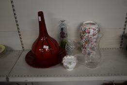 Assorted Glassware, Vases, etc.
