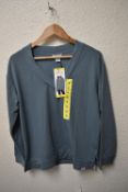 *Orvis Blue V-Neck Top Size: S