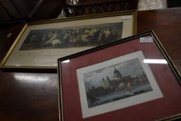 Two Framed Prints Saint Paul’s Cathedral, and Pilgrimage to Canterbury