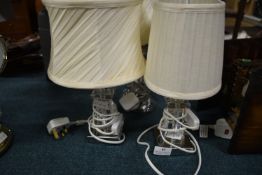 Three Table Lamps with Shades
