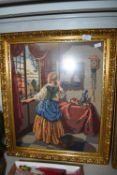 Gilt Framed Tapestry
