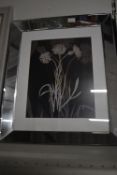 Pair of Mirror Framed Floral Prints