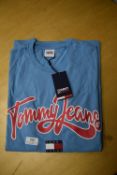 *Tommy Jeans Light Blue Short Sleeve Top Size: L
