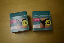 *Washable Period Underwear Size: XS 6pk