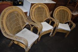 Three Conservatory Chairs