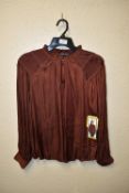 *Hilray Radley Size: S Chocolate Long Sleeve Top