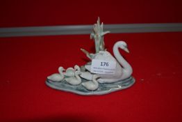 Lladro Swan and Signets Figure