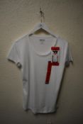 *Kirkland Signature Size: M Lady’s White Cotton T-Shirt
