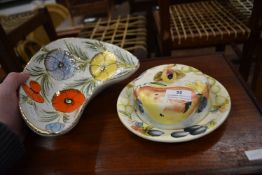 Butter Dish with Lid, and a Fruit Bowl
