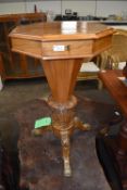 Ornate Pedestal/ Sewing Box