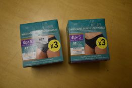 *Washable Period Underwear Size: S 6pk