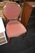 Bedroom Chair with Upholstered Seat and Back