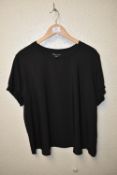 *Hilray Radley Size: XXL Black Crewneck Short Sleeve Top
