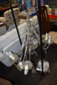 Glass Chandelier (requires attention)