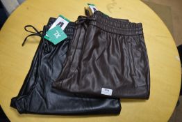 *Two Hilary Radley Size: XL Faux Leather Trousers