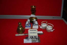 Assorted Pottery Items, Desk Calendar, etc.