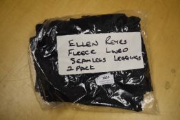 *Ellen Reyes Fleece Lined Leggings Size: S 2pk
