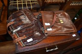 Two Vintage Leather Handbags