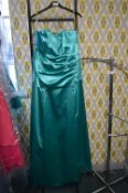 *Metallic Green Prom Dress