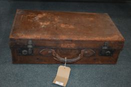 Vintage Leather Suitcase