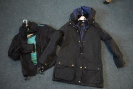 Country Attire Lady’s Waxed Jacket, and Super Dry Jacket Sizes: S