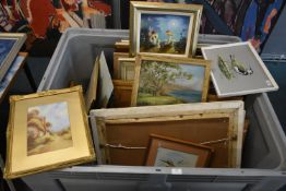 30+ Assorted Framed Pictures and Prints (crate not included)