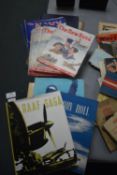Royal Air Force Wartime Books plus Navy and War Magazines